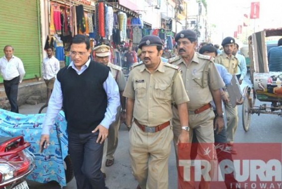 DM (West) inspects the multi-storied buildings of Agartala city  